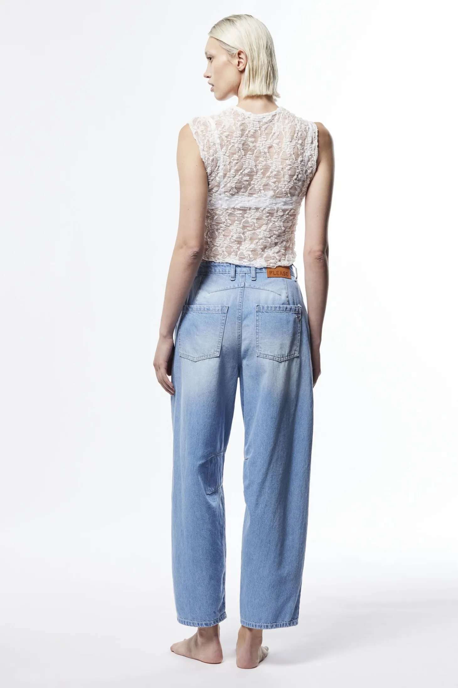 Jeans baloon a vita alta