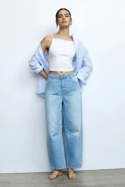 Jeans baloon a vita alta