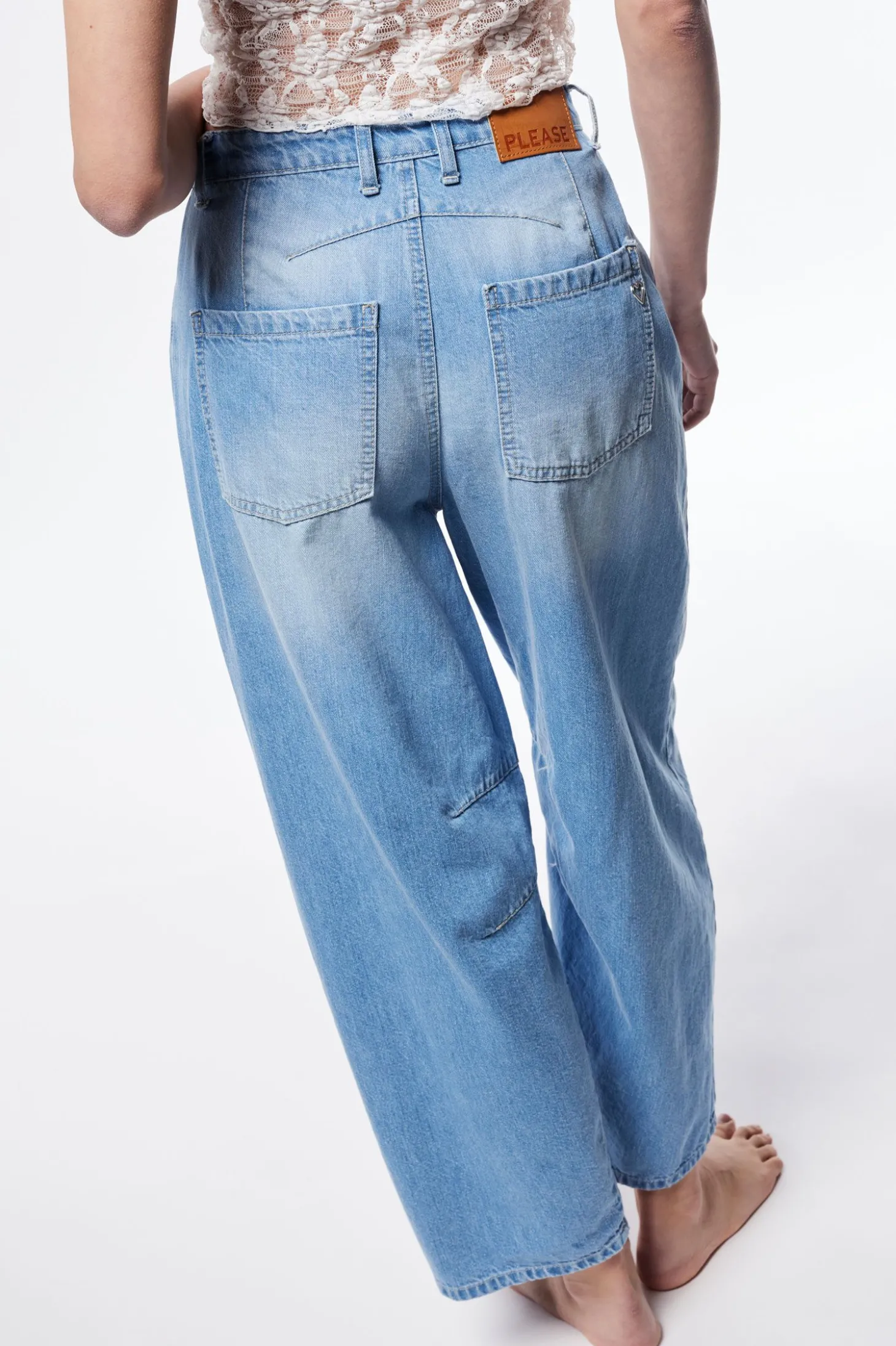 Jeans baloon a vita alta