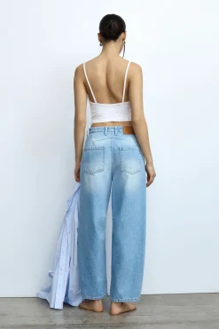 Jeans baloon a vita alta