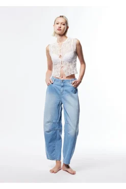 Jeans baloon a vita alta