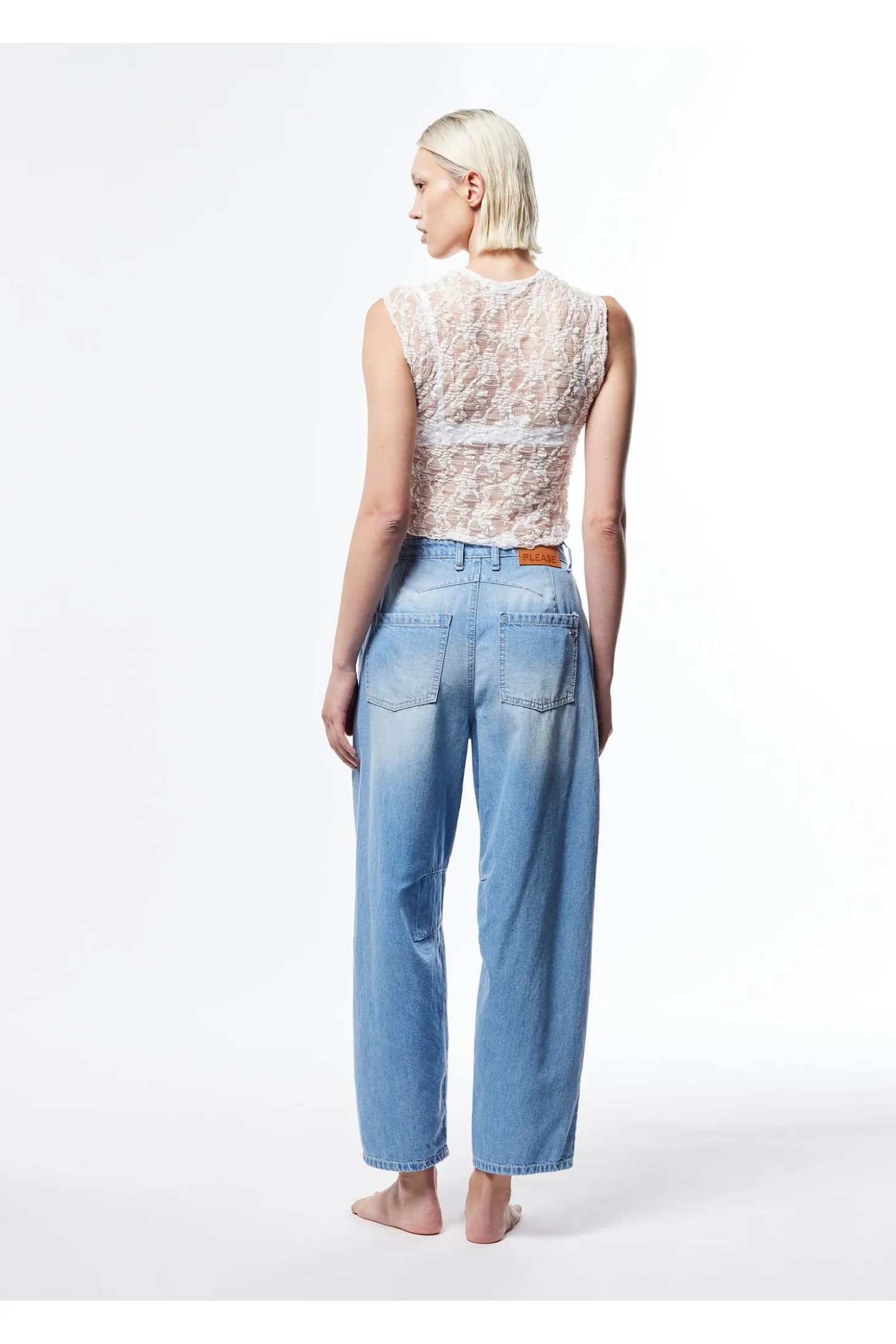 Jeans baloon a vita alta