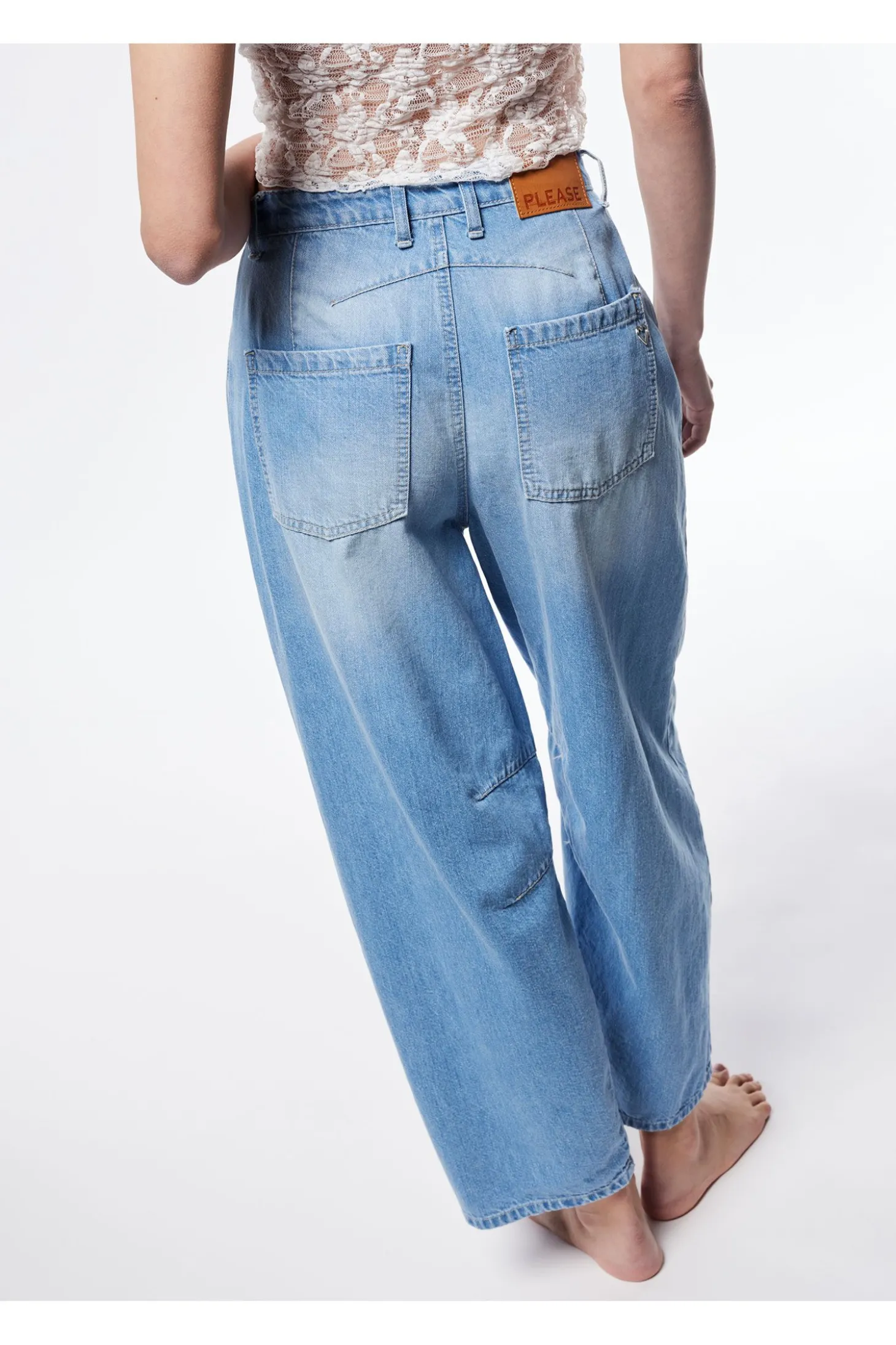 Jeans baloon a vita alta