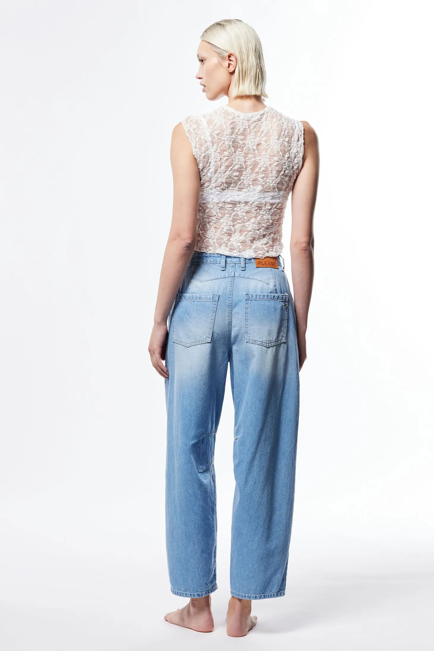 Jeans baloon a vita alta