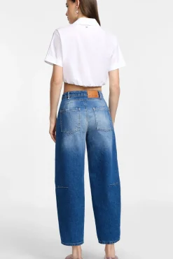 Jeans baloon con vita alta