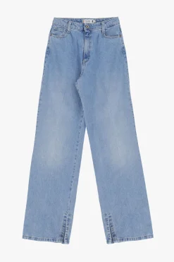 Jeans de pierna ancha con aberturas