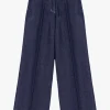 Jeans de pierna ancha y tiro alto