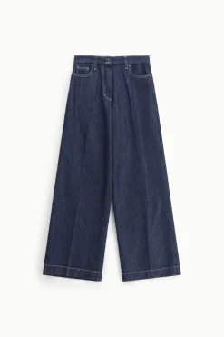 Jeans de pierna ancha y tiro alto