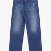 Jeans dritti con microrotture