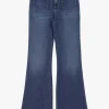 Jeans flare con vita alta e tasche