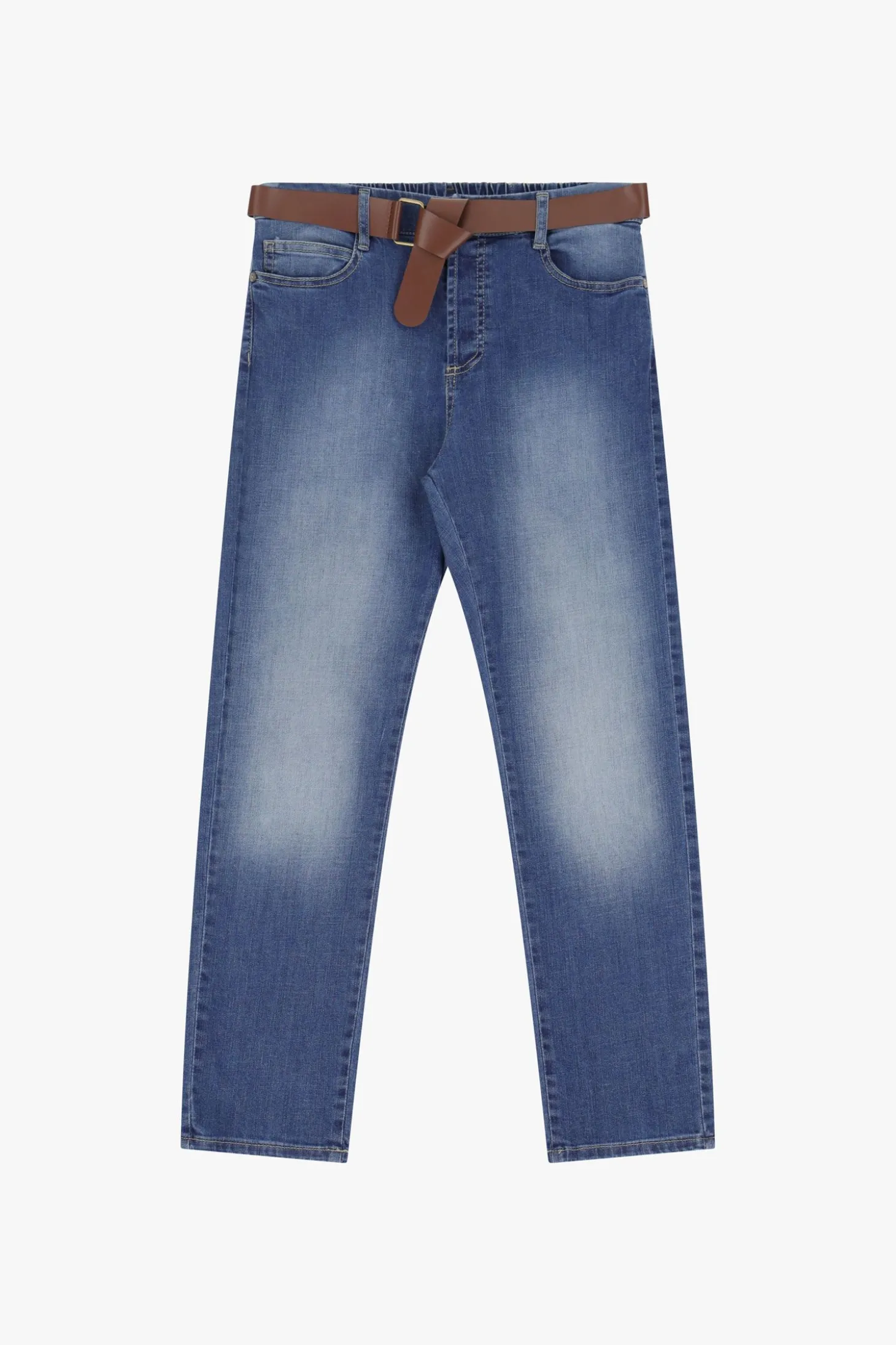 Jeans girlfriend con vita bassa