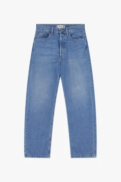 Jeans mom-fit vita alta