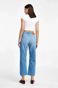 Jeans mom-fit vita alta