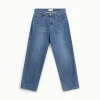 Jeans pierna recta tiro alto