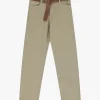 Jeans rectos con cinturón ajustable