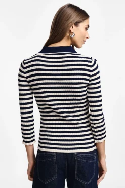 Jersey a rayas con cuello