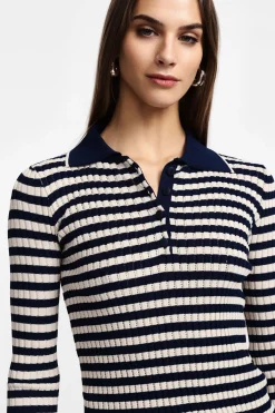 Jersey a rayas con cuello