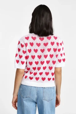 Jersey coraz贸n manga corta cuello redondo