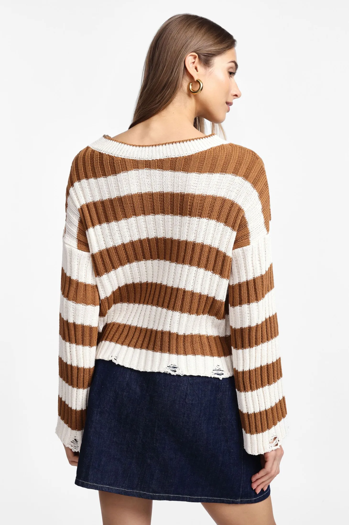 Jersey de rayas con mangas largas