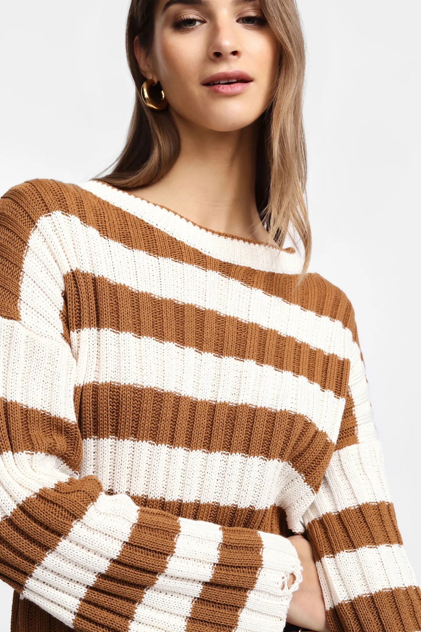 Jersey de rayas con mangas largas