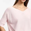 Jersey escote en v y mangas medias