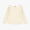 Jersey monocolor con escote cuadrado