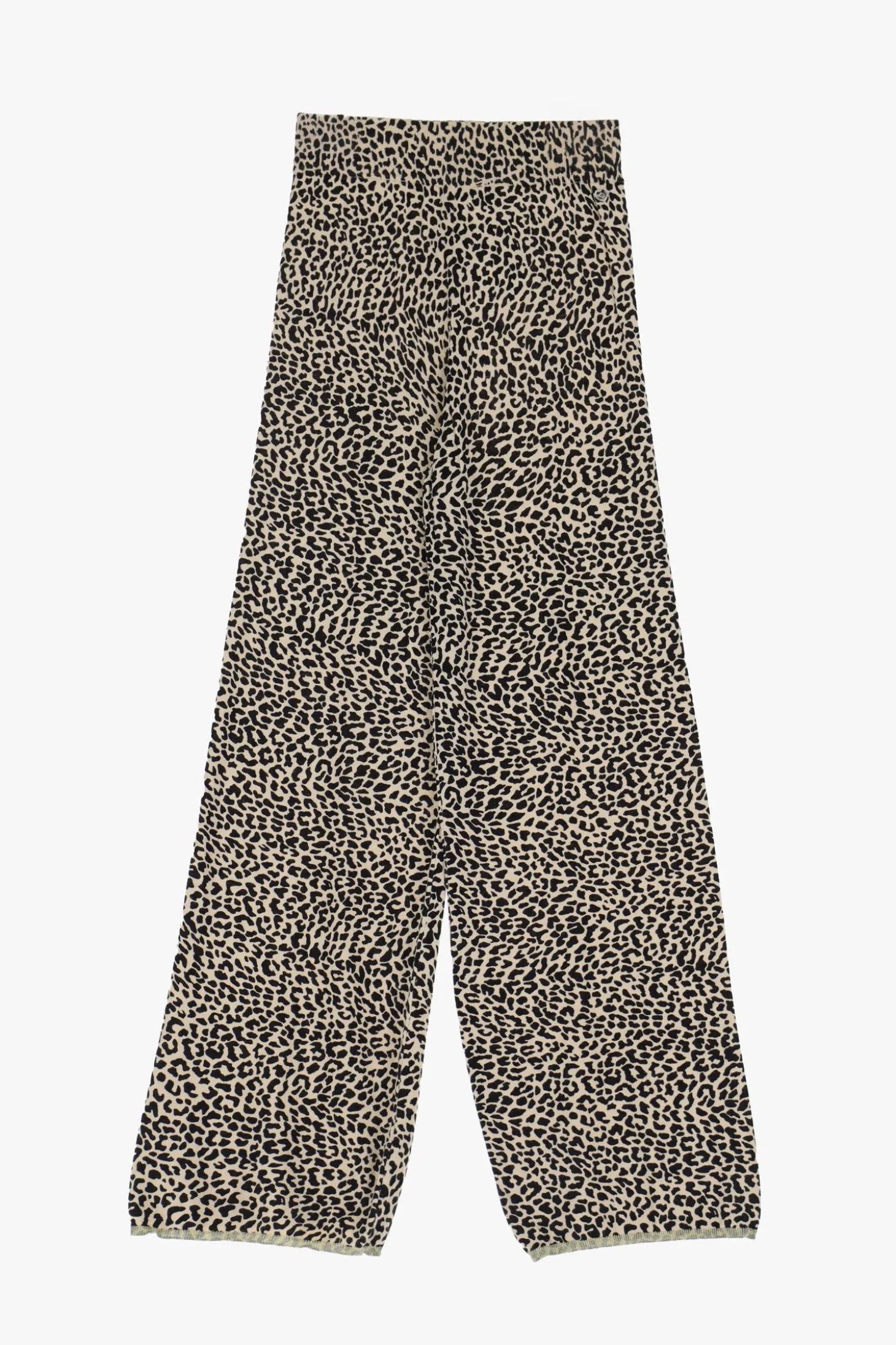 Pantalones acampanados con estampado animal