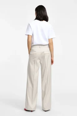 Pantalones anchos a rayas