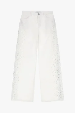 Pantalones anchos cintura media