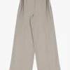 Pantalones anchos con cinturón
