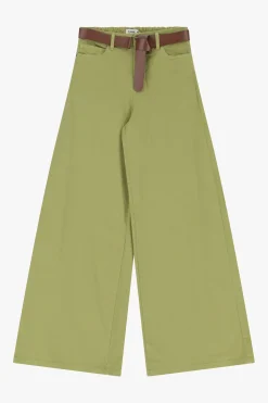 Pantalones anchos con cinturón