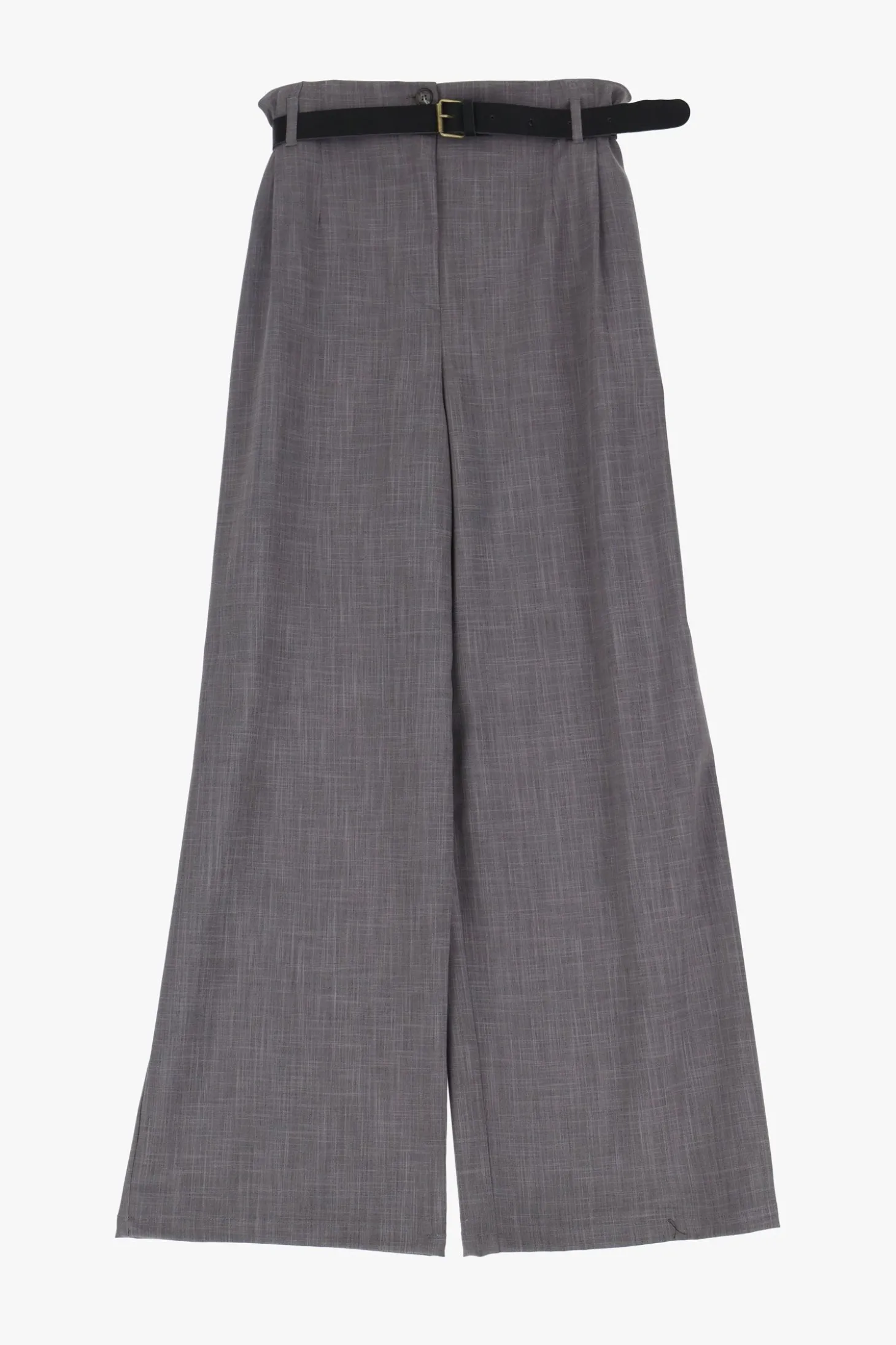 Pantalones anchos con cinturón