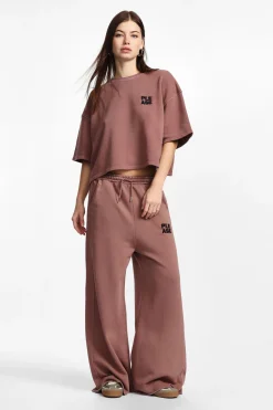 Pantalones anchos con cordón ajustable