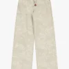 Pantalones anchos con estampado floral