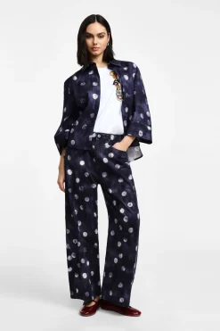 Pantalones anchos con estampado