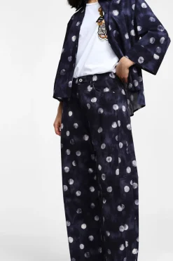 Pantalones anchos con estampado