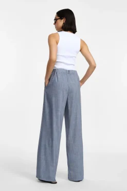 Pantalones anchos de cintura alta