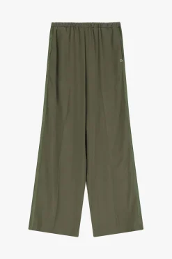 Pantalones anchos de color sólido