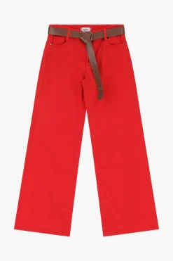 Pantalones anchos de tiro medio