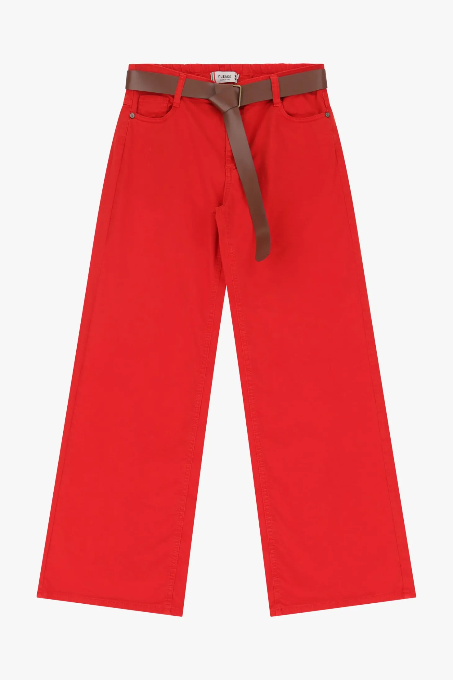 Pantalones anchos de tiro medio