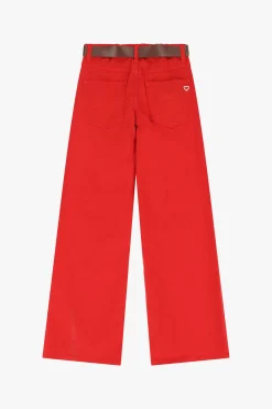 Pantalones anchos de tiro medio