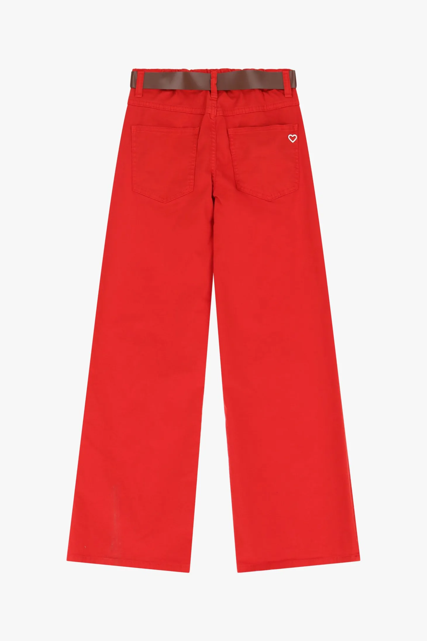 Pantalones anchos de tiro medio