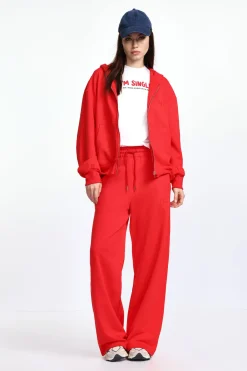 Pantalones anchos deportivos con cordón
