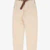 Pantalones chino con cinturón medio