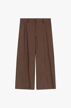 Pantalones de cuero sintético pierna ancha