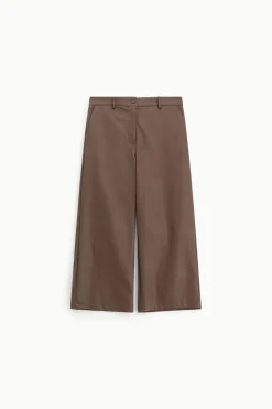 Pantalones de cuero sintético pierna ancha