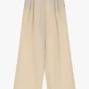 Pantalones de pierna ancha alta
