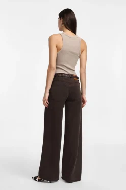 Pantalones de pierna ancha medios