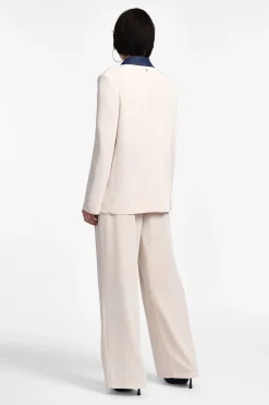 Pantalones de pierna ancha alta