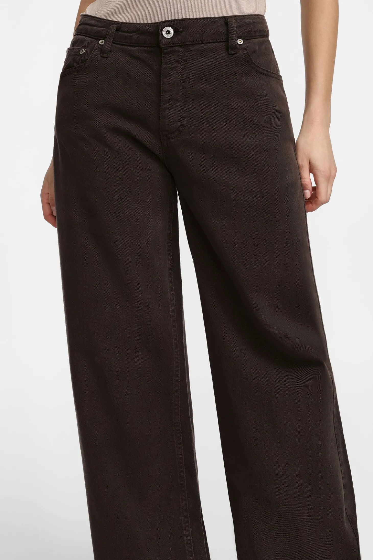 Pantalones de pierna ancha medios